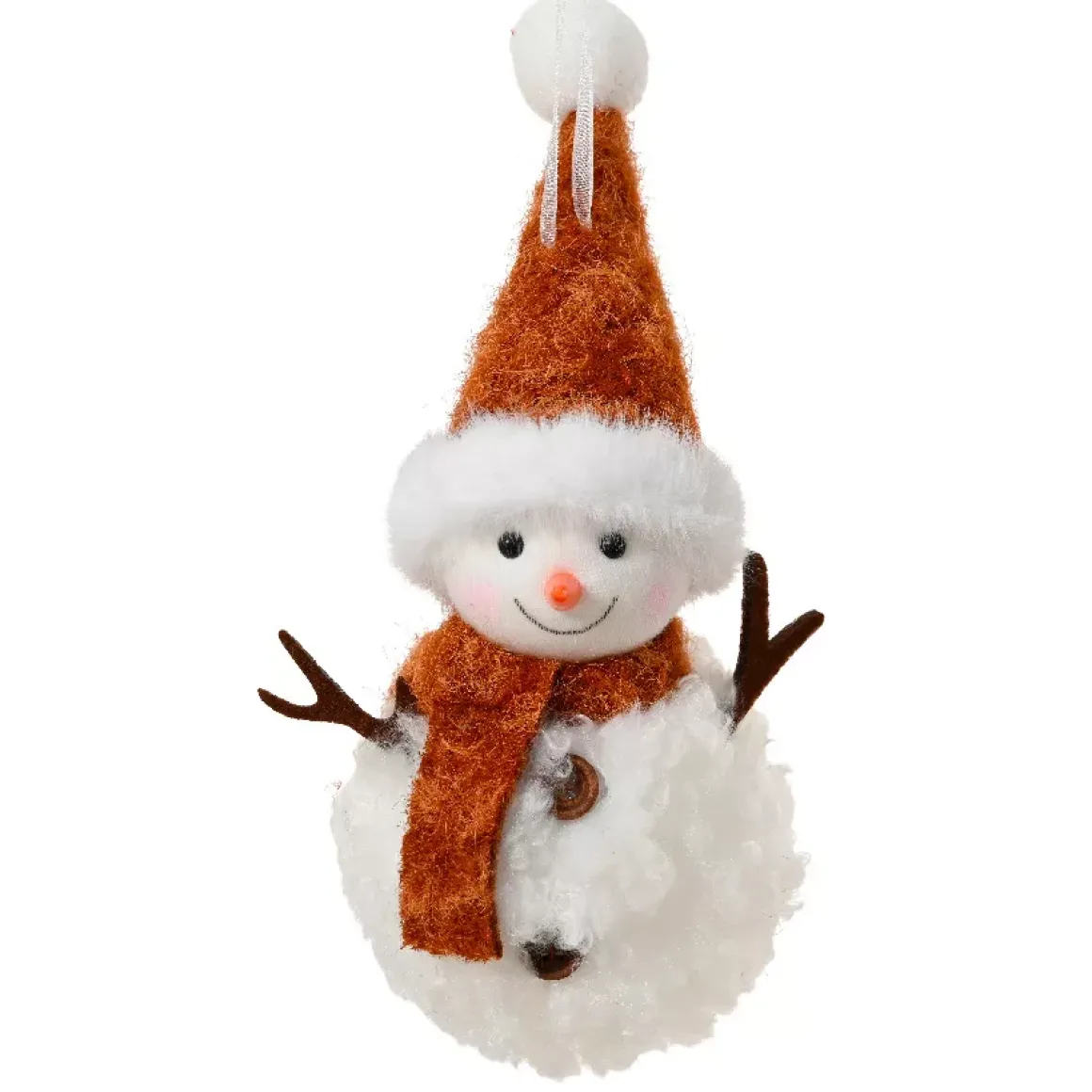 Decorazione natalizia da appendere (H13 cm) Pupazzo di neve Glacy Camel
