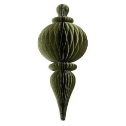 Decorazione natalizia da appendere in carta (H80 cm) con chiusura Magnetica Verde rosmarino