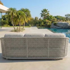 Sale Divano da giardino effetto rattan e alluminio Riviera Tavolini Da Giardino, Divani