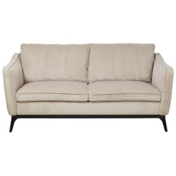 Divano diritto 2 posti in velluto a coste (169 cm) Owen Beige
