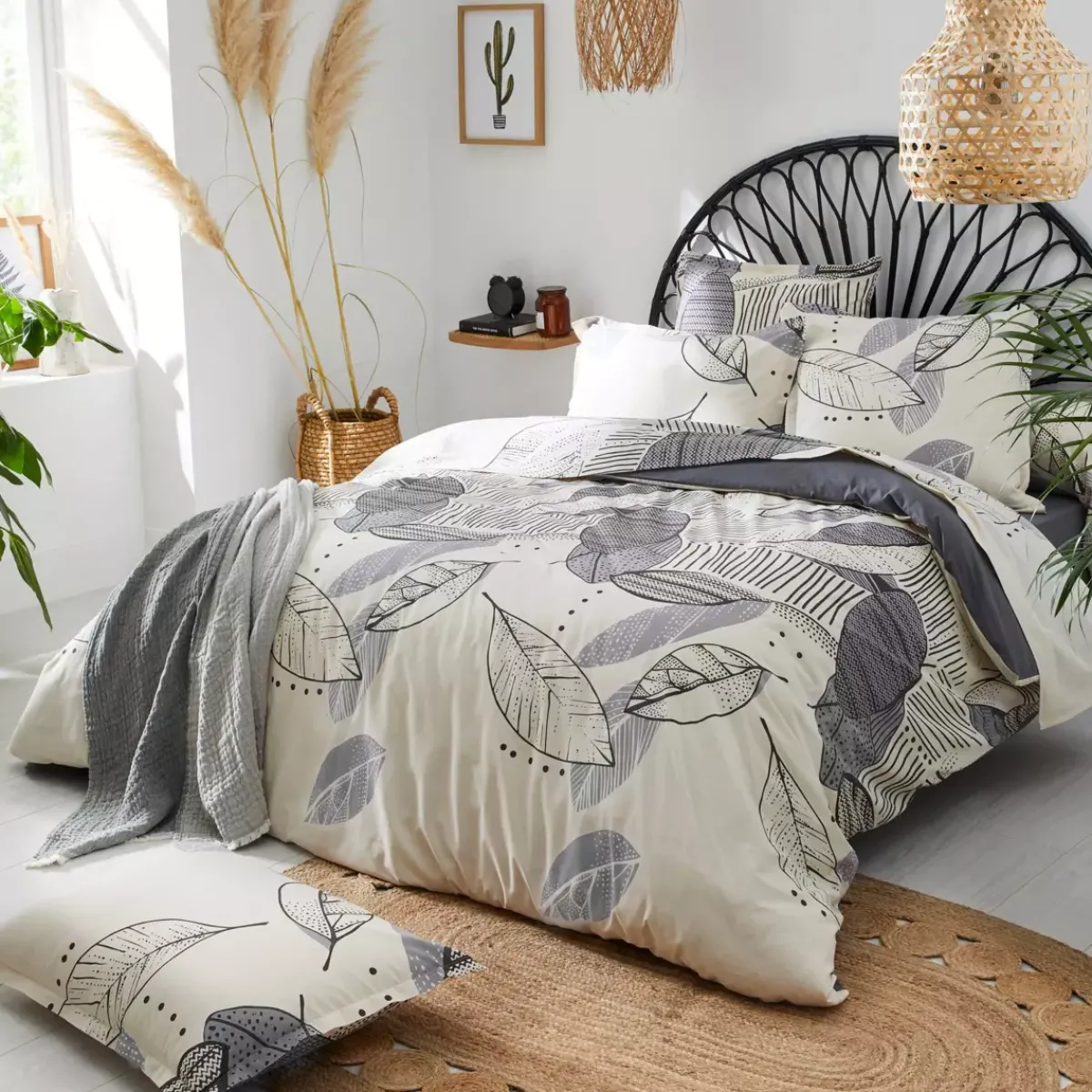 Online Federa cuscino a rullo cotone lavato (L200 cm) Folio Federe Cuscino Letto