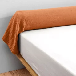Federa cuscino a rullo garza di cotone (185 cm) Gaïa Federe Cuscino Letto