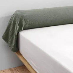 Discount Federa cuscino a rullo garza di cotone (L185 cm) Gaïa Federe Cuscino Letto
