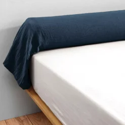 Outlet Federa cuscino a rullo garza di cotone (L185 cm) Gaïa Federe Cuscino Letto