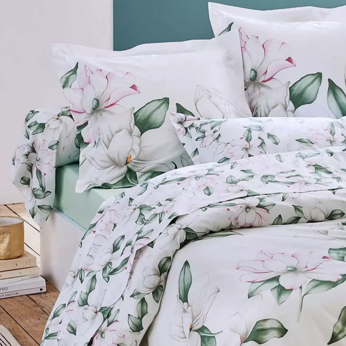 Discount Federa cuscino a rullo percalle di cotone (L200 cm) Magnolia Federe Cuscino Letto