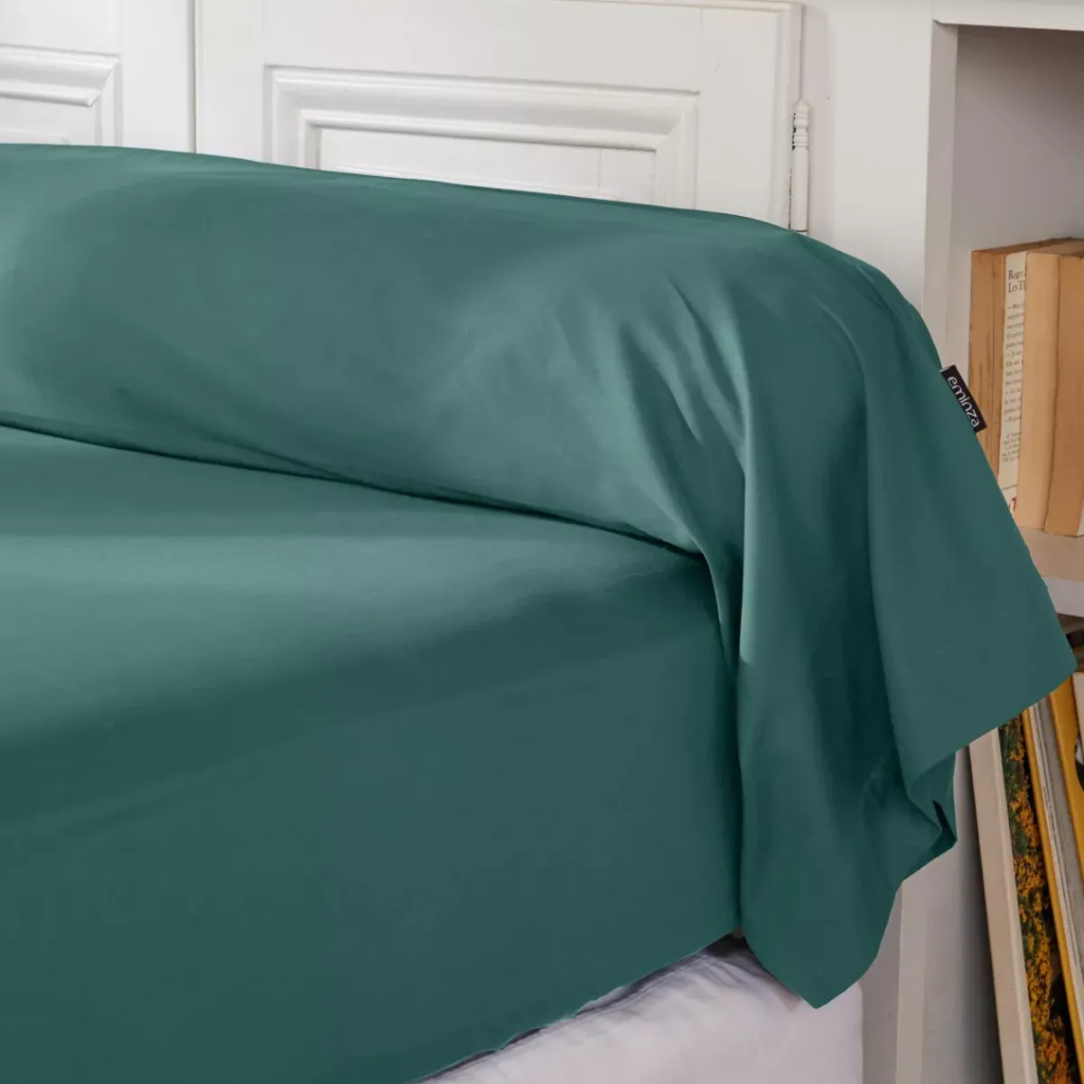 Online Federa cuscino a rullo percalle di cotone (L185 cm) Cali Blu anatra Federe Cuscino Letto
