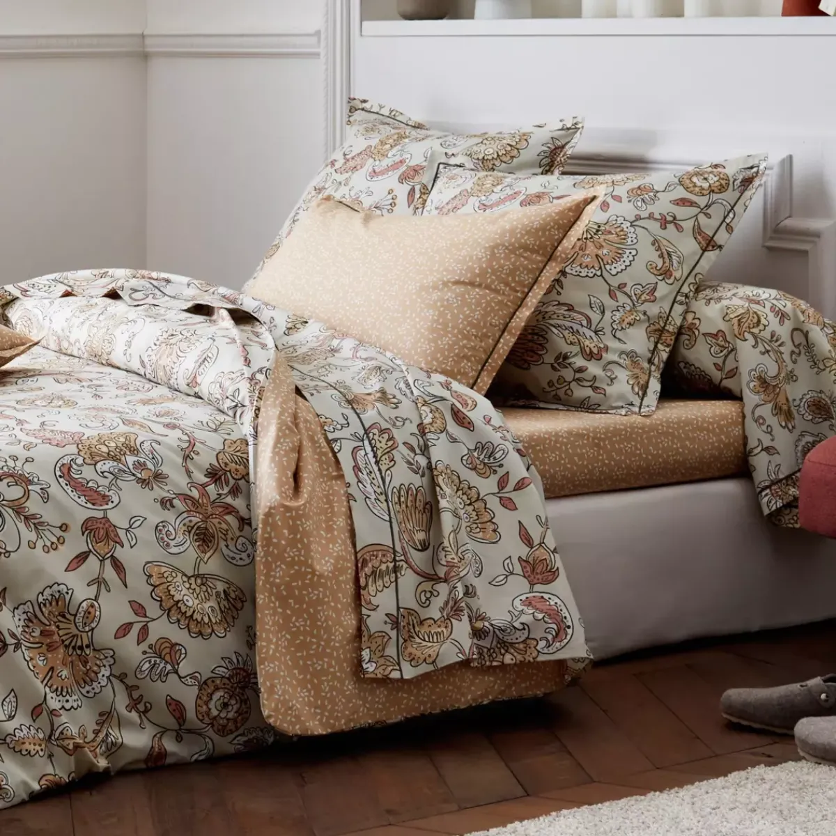 Online Federa cuscino a rullo percalle di cotone (L200 cm) Santal Federe Cuscino Letto