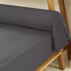 Clearance Federa cuscino a rullo percalle di cotone (L185 cm) Cali Grigio Federe Cuscino Letto