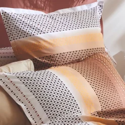 Hot Federa cuscino letto quadrato cotone (65 x 65 cm) Niagara castagna Federe Cuscino Letto