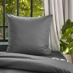 Hot Federa cuscino letto quadrato lyocell Tencel™ lavato (63 x 63 cm) Olivia granito Federe Cuscino Letto