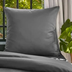 Clearance Federa cuscino letto quadrata lyocell Tencel™ lavato (80 x 80 cm) Olivia granito Federe Cuscino Letto