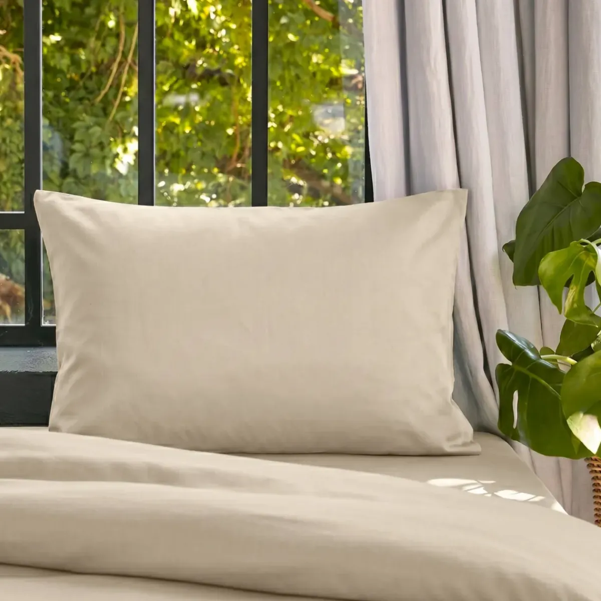 Hot Federa cuscino letto rettangolare lyocell Tencel™ lavato (50 x 80 cm) Olivia pampa Federe Cuscino Letto