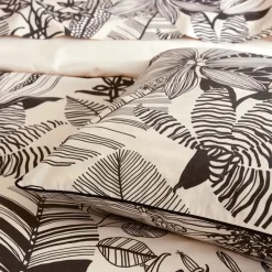 Federa cuscino letto rettangolare in percalle di cotone (50 x 70 cm) Alba Nera Federe Cuscino Letto