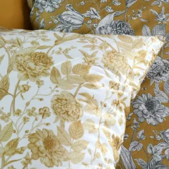 Hot Federa cuscino letto rettangolare percalle di cotone (50 x 70 cm) Jacinthe Federe Cuscino Letto