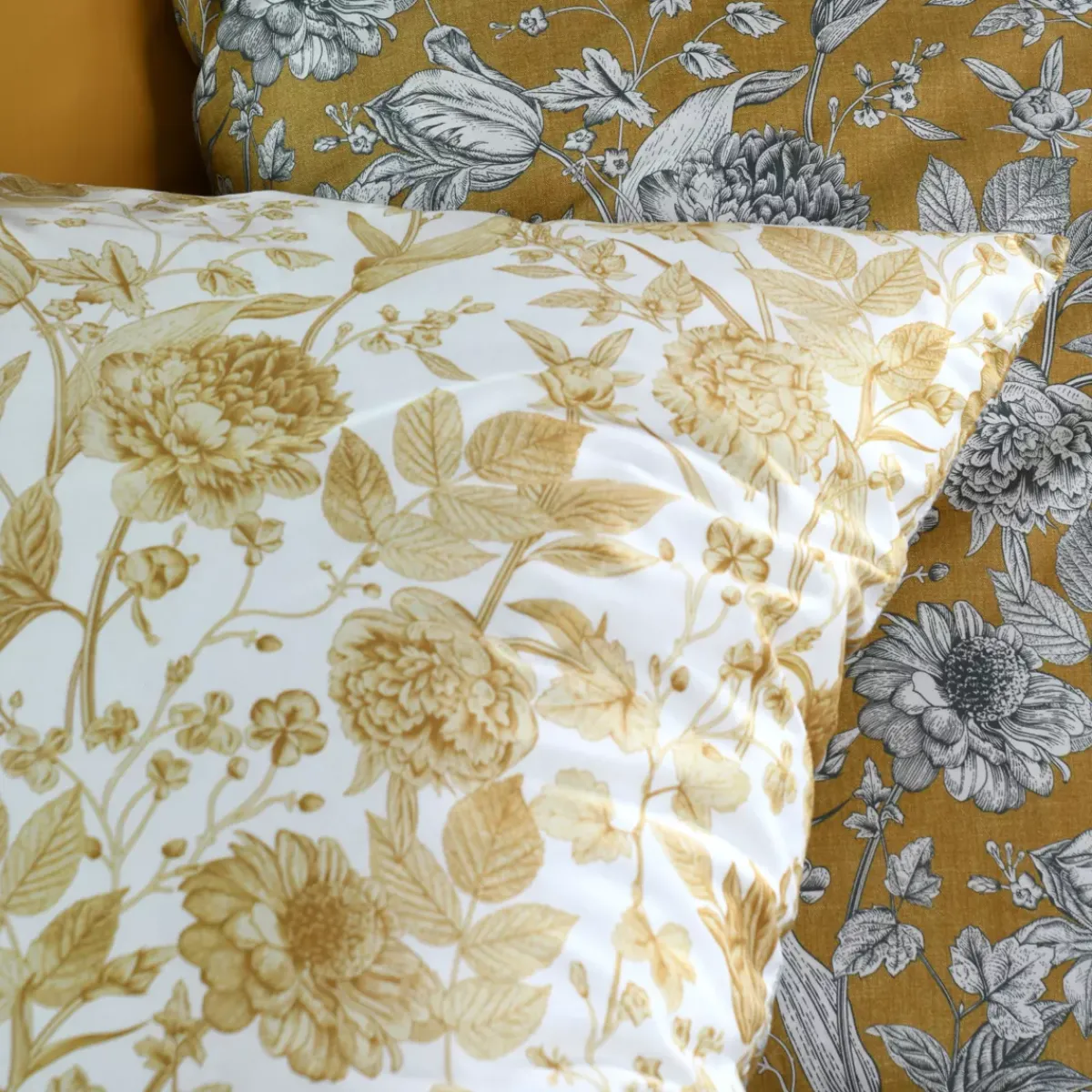 Hot Federa cuscino letto rettangolare percalle di cotone (50 x 70 cm) Jacinthe Federe Cuscino Letto