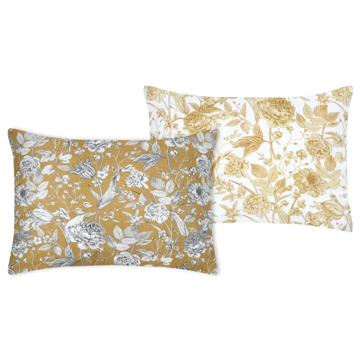 Hot Federa cuscino letto rettangolare percalle di cotone (50 x 70 cm) Jacinthe Federe Cuscino Letto