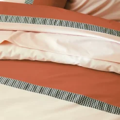 Sale Federa cuscino letto rettangolare percalle di cotone (50 x 70 cm) Macassar Federe Cuscino Letto