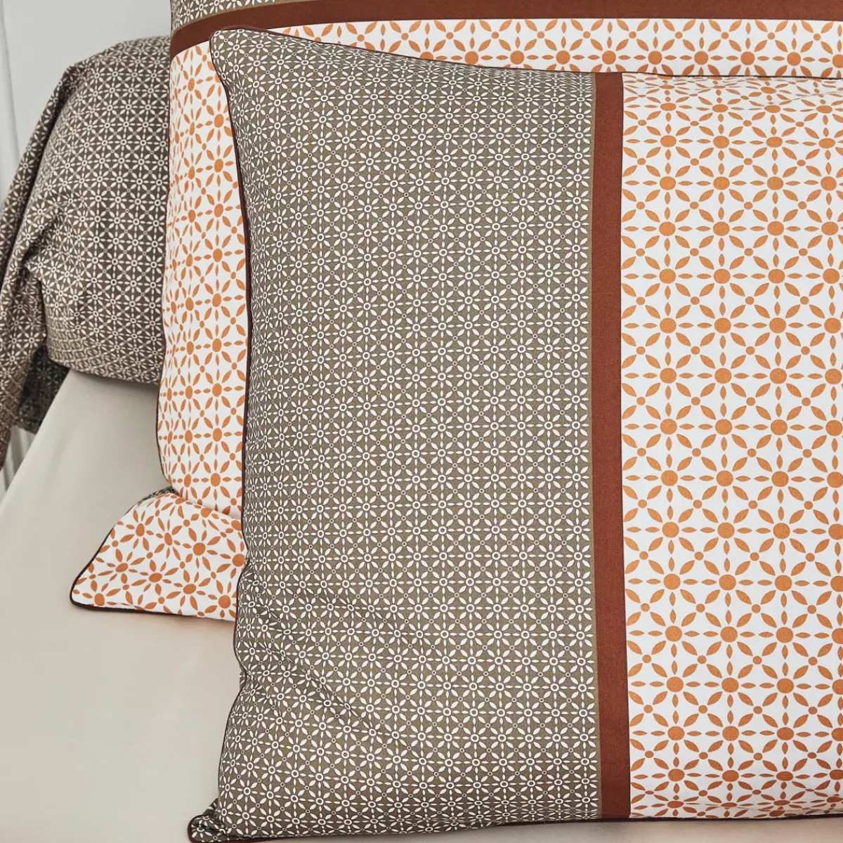 Discount Federa cuscino rettangolare in percalle di cotone (50 x 70 cm) Gabin Federe Cuscino Letto