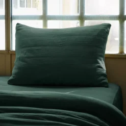Clearance Federa cuscino rettangolare doppia garza di cotone (50 x 70 cm) Gaïa Federe Cuscino Letto