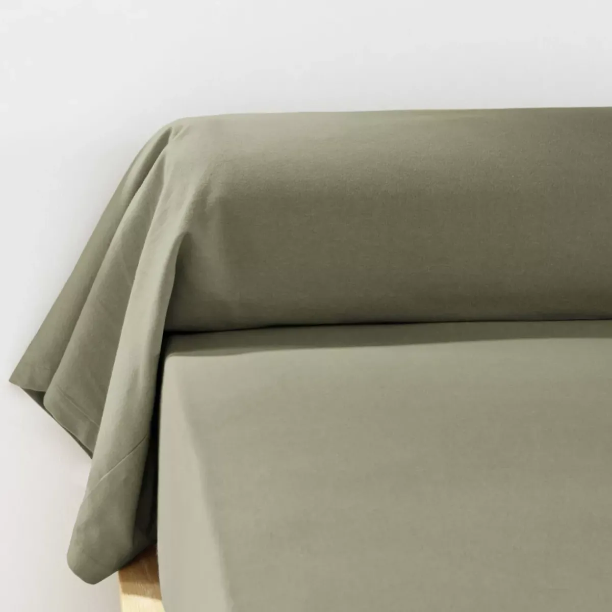 Federa per cuscino a rullo flanella di cotone (L185 cm) Nina Federe Cuscino Letto