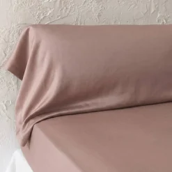 Online Federa per cuscino a rullo in lyocell Tencel™ lavato (27 x 185 cm) Olivia Rosa blush Federe Cuscino Letto