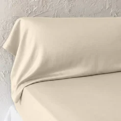 New Federa per cuscino a rullo in lyocell Tencel™ lavato (27 x 185 cm) Olivia pampa Federe Cuscino Letto