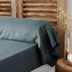 Clearance Federa per cuscino a rullo in lino lavato (L185 cm) Louise Federe Cuscino Letto