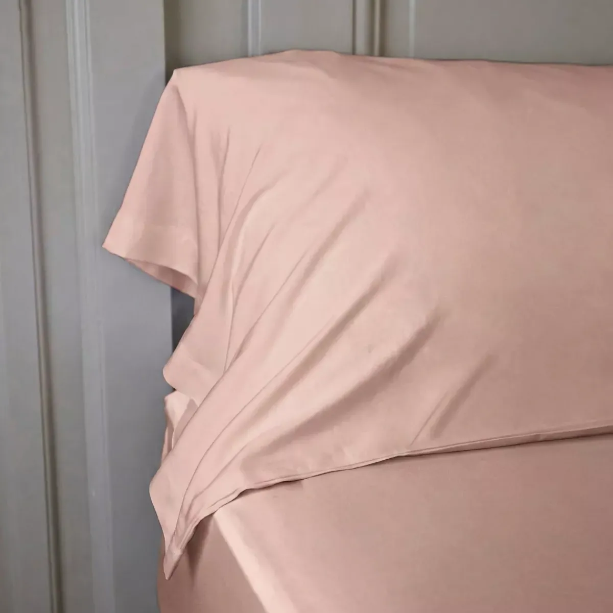 Discount Federa per cuscino a rullo in satin di bambù (L185 cm) Sienna Rose blush Federe Cuscino Letto