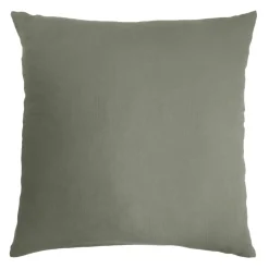 Federa per cuscino letto quadrata in garza di cotone (80 x 80 cm) Gaia Federe Cuscino Letto
