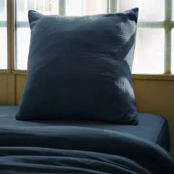 Outlet Federa per cuscino letto quadrata in garza di cotone (80 x 80 cm) Gaia Federe Cuscino Letto