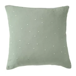 Clearance Federa per cuscino letto quadrata in garza di cotone (60 x 60 cm) Gaia Chic Federe Cuscino Letto