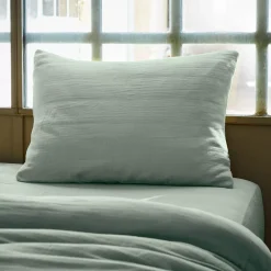 Clearance Federa per cuscino letto rettangolare in garza di cotone (50 x 80 cm) Gaia Federe Cuscino Letto