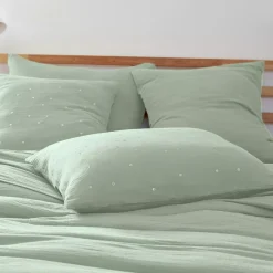 Online Federa per cuscino letto rettangolare in garza di cotone (50 x 70 cm) Gaïa Chic Federe Cuscino Letto