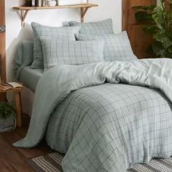 Clearance Federa per cuscino letto rettangolare in garza di cotone (50 x 70 cm) Gaia Match Federe Cuscino Letto