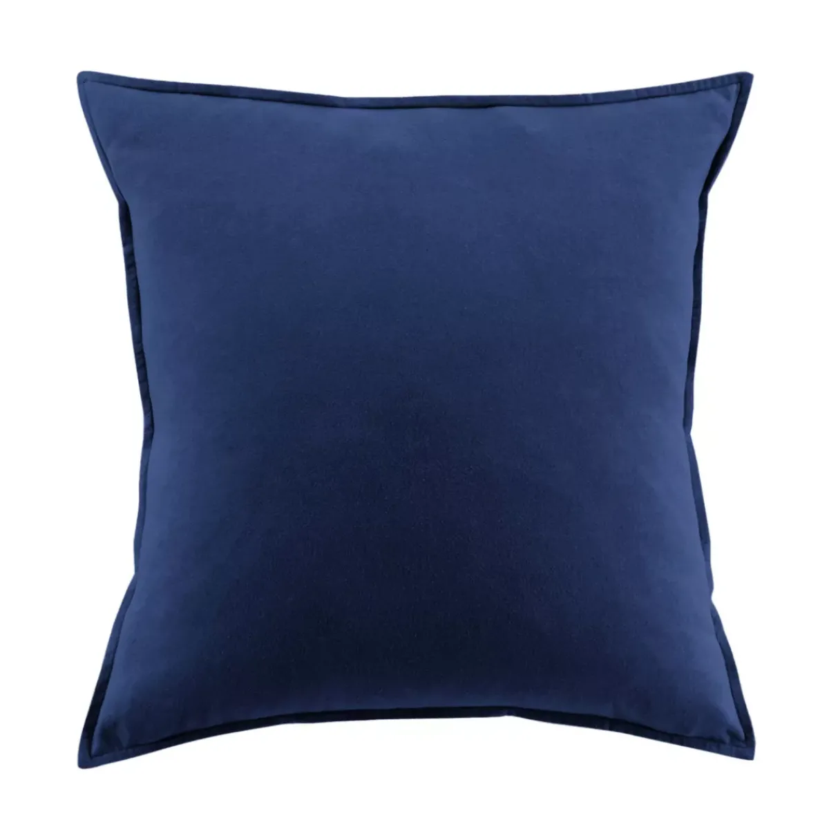 Clearance Federa per cuscino quadrata flanella di cotone (63 x 63 cm) Nina Blu navy Federe Cuscino Letto