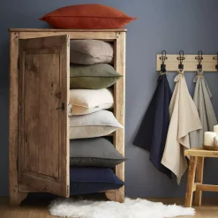 Outlet Federa per cuscino quadrata flanella di cotone (80 x 80 cm) Nina Federe Cuscino Letto