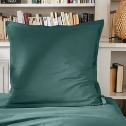 New Federa per cuscino quadrata in percalle di cotone (80 x 80 cm) Cali Blu anatra Federe Cuscino Letto