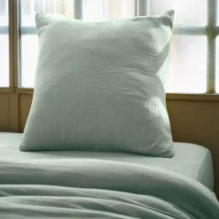 Best Federa per cuscino quadrata in garza di cotone (60 x 60 cm) Gaïa Federe Cuscino Letto
