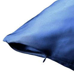 Discount Federa per cuscino quadrata in seta di gelso (80 x 80 cm) Mizuki Blu marino Federe Cuscino Letto