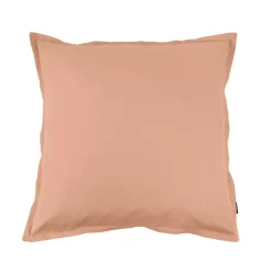 Clearance Federa per cuscino quadrata percalle di cotone (65 x 65 cm) Cali Corallo Federe Cuscino Letto
