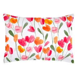 Clearance Federa per cuscino rettangolare in percalle (50 x 70 cm) Tulipa Federe Cuscino Letto
