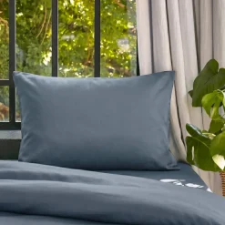Outlet Federa per cuscino rettangolare in lyocell Tencel™ lavato (50 x 80 cm) Olivia Stone Federe Cuscino Letto