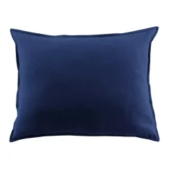 Federa per cuscino rettangolare flanella di cotone (50 x 70 cm) Nina Blu navy Federe Cuscino Letto