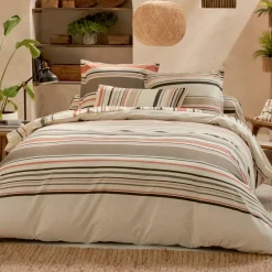 Hot Federa quadrata cotone lavato (65 x 65 cm) Hugo Corallo Federe Cuscino Letto