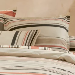 Hot Federa quadrata cotone lavato (65 x 65 cm) Hugo Corallo Federe Cuscino Letto