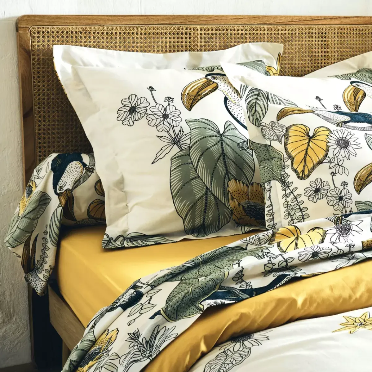 Online Federa quadrata cotone lavato (65 x 65 cm) Toco Federe Cuscino Letto