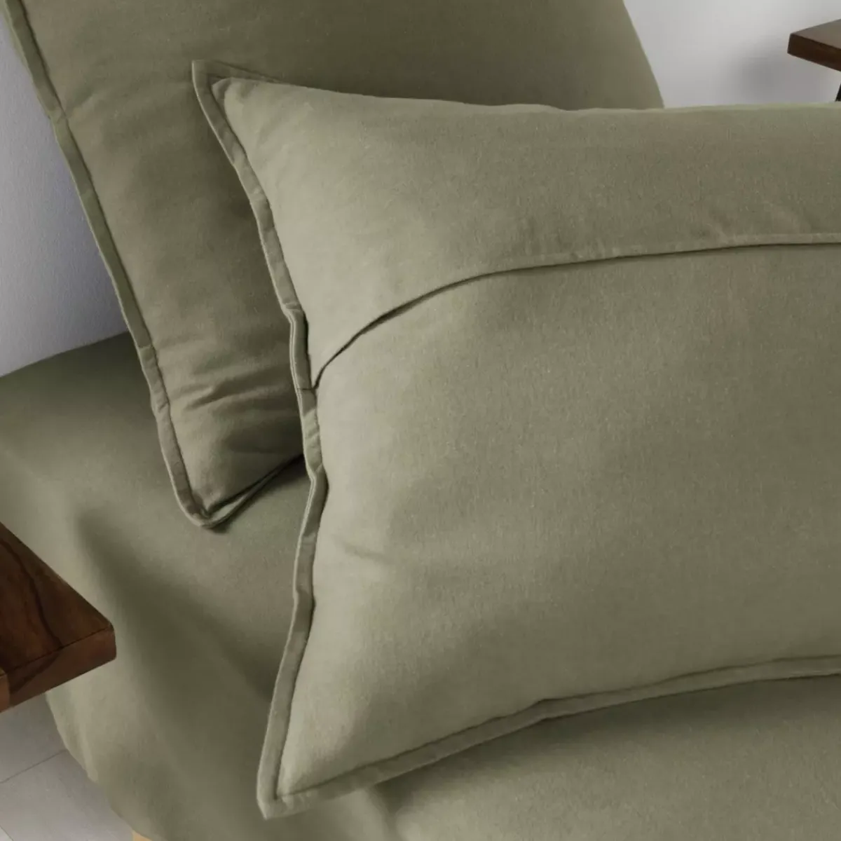 Hot Federa quadrata flanella di cotone (63 x 63 cm) Théa Federe Cuscino Letto