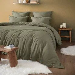 Hot Federa quadrata flanella di cotone (63 x 63 cm) Théa Federe Cuscino Letto