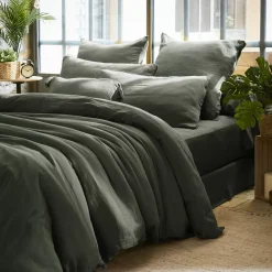 Hot Federa quadrata garza di cotone (60 x 60 cm) Gaïa Federe Cuscino Letto