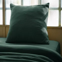Discount Federa quadrata garza di cotone (60 x 60 cm) Gaïa Federe Cuscino Letto